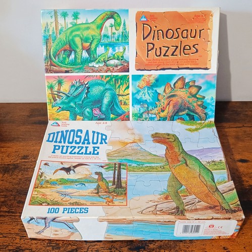 Vintage dinosaur jigsaw - vintage,