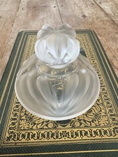 Vintage signed lalique flacon - lalique,