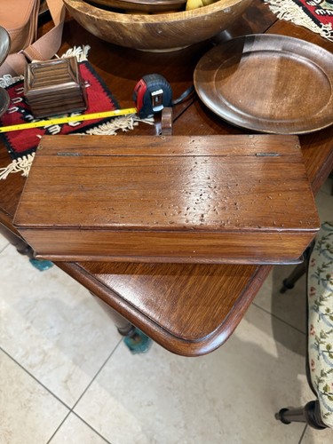 Antique treen charity - treen, box