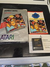 Donkey Kong Atari 400/800/XL/XE Game Cartridge Boxed Complete 