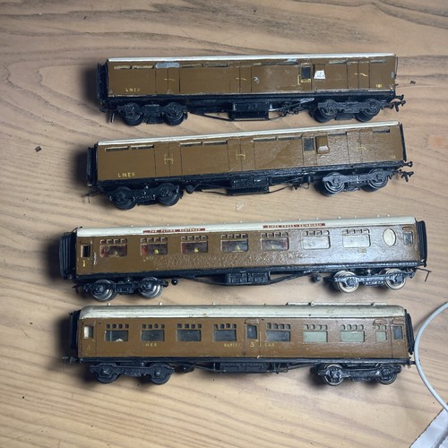 Gauge lner teak coaches - teak, x4