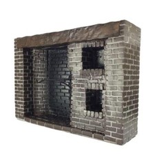 Melody Jane Dolls House Old Fashioned Brick Fireplace Colonial Walk-In Resin