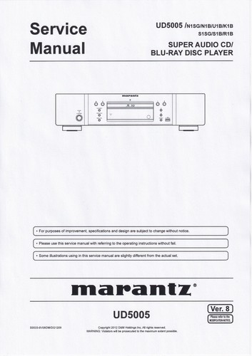 Service manual for marantz - manual,