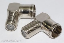 2 x Right Angled F Connector