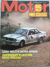 Motor Magazine - 15 November 1980 - Porsche 911SC, Lancia Delta, VW Passat