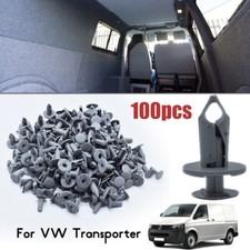100X Longer Long Trim Panel Clips Van Carpet Lining For VW Transporter T4 T5 T6