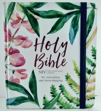 NIV Bible for Journalling and Verse-Mapping: Floral by New International Version