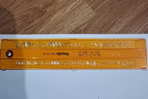 Vintage rotring pen lettering - rotring,