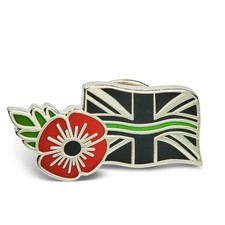 THIN GREEN LINE RED FLOWER UK