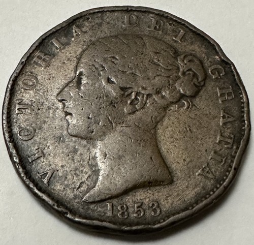 1853 queen victoria - queen, copper