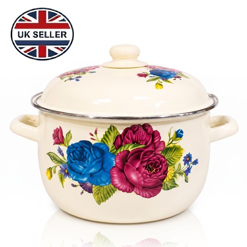 Enamel casserole pot - enamel,