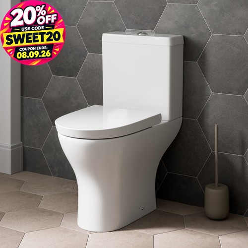 Close coupled toilet modern - coupled,