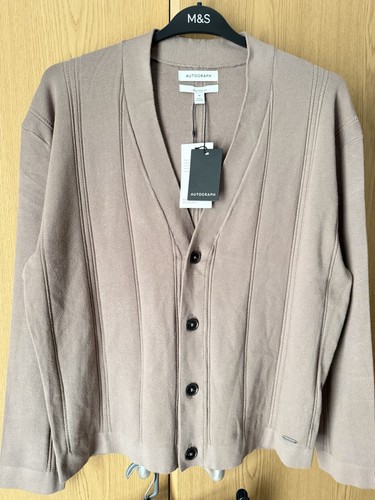 Men relaxed fit cardigan - relaxed,