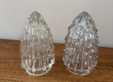 2 x clear glass icicles  ice