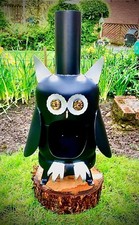 Owl Wood Log Burner Outdoor Heater Gas Bottle