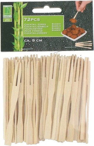 Bamboo catering forks - catering,