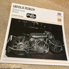Grindlay Peerless 500 JAP Bill Lacey 1928 Motorcycle Card Collection Atlas UK