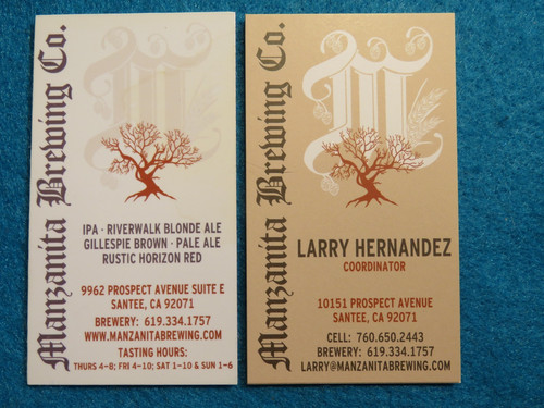 Brewery business cards - 2,