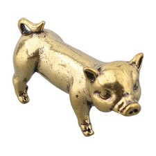 Brass Brassware Pig, Chinese Pig, Ornaments, Metal Pendants Ornaments