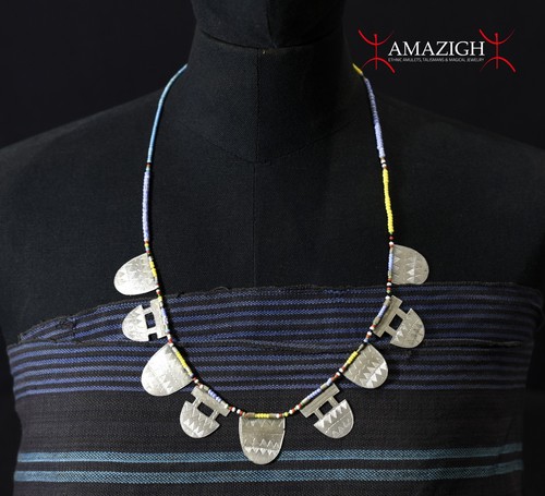 Old tuareg kel air necklace - old,
