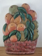 Wooden Carved Large Fruit Bowl