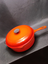 Le Creuset #27 Orange Dutch Oven/Skillet Cassadou Read Description 