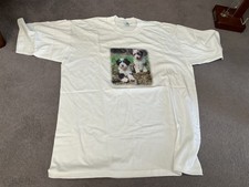 Tibetan Terrier Dog White T Shirt 2 Puppies Unused XL Chest 48” LENGHT 31.5”