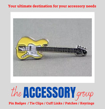 New electric guitar yellow pin