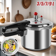 3/5/7/9L Pressure Cooker Home Dual Handle aluminum Kitchen Catering Cookware UK