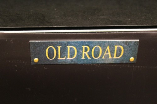Dolls house metal road sign - dolls,