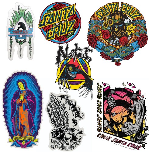 Santa cruz skateboard - santa, sticker
