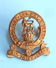 THE 14TH 20TH QUEENS HUSSARS ARMY MILITARY CAP BADGE PART COLLECTION GENUINE