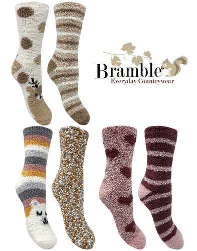 Bramble cosy socks fluffy - bramble,