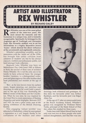 Rex whistler artist - rex,