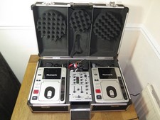 2 x Numark TDC05 DJ CD player + KAM KMX 100 mixer + hard case DJ setup / VGC
