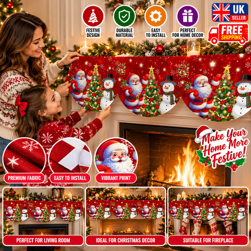 Christmas fireplace mantel - christmas,
