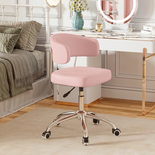 Pink ergonomic office chair - pu,