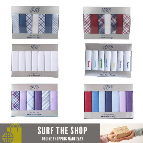 Mens 100 cotton handkerchiefs - 100%,