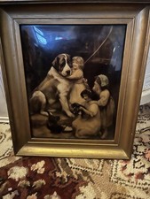 Antique Crystoleum Reverse