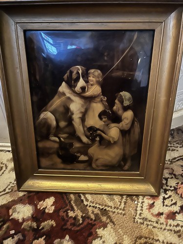 Antique crystoleum reverse - antique,
