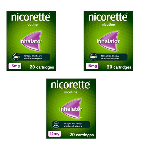 3x20 nicorette 15mg nicotine - 15mg,