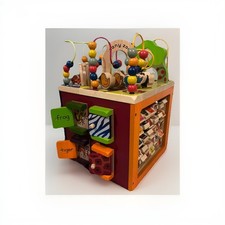 B.You Zany Zoo Wooden Activity Cube Robust Nursery Surgery Office Toy gift