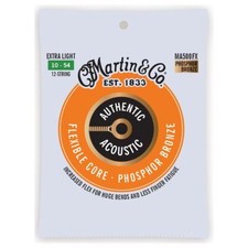 MARTIN MA500FX 12 STRING ACOUSTIC GUITAR STRINGS FLEXIBLE CORE P.BRONZE - 10-54