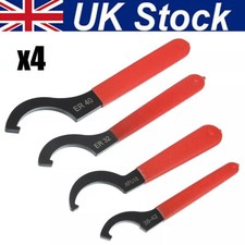 Universal Coil Over Wrench Shock Spanner Adjustable C Shape Wrenches Pack of 4~