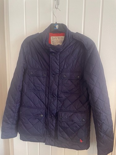 Jack wills navy quilted padded - navy,