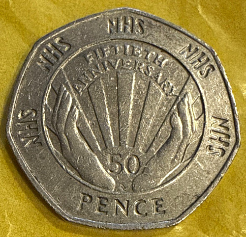 Nhs fiftieth anniversary 50p - nhs,