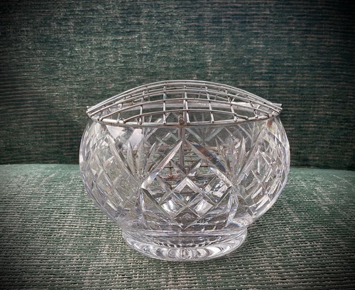 Cut glass posy bowl flower - bowl,