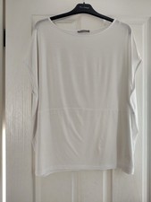 Ladies Zara White Short Sleeve Top Size M Good Condition