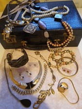 Vintage Jewellery Set Costume Jewelry Mix Earrings, Rings, Bracelets, Necklaces