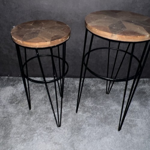Round black metal - black, nest